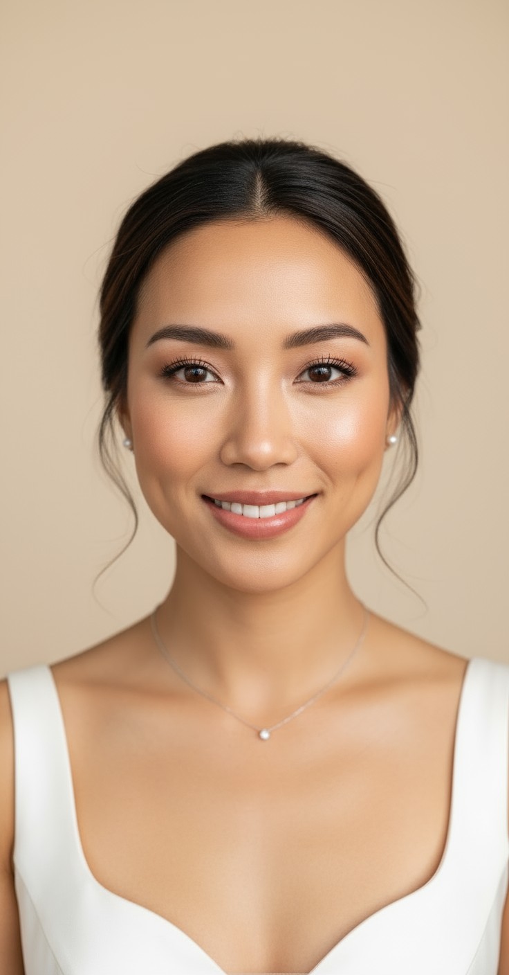 After Soft Updo For Wedding